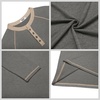 image:imageCOOFANDY Mens Henley Shirts Long Sleeve Casual Button V Neck TShirt Lightweight Fashion Pullover ShirtsDark Heather Grey