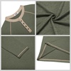 image:imageCOOFANDY Mens Henley Shirts Long Sleeve Casual Button V Neck TShirt Lightweight Fashion Pullover ShirtsHeather Army Green