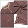 image:imageCOOFANDY Mens Henley Shirts Long Sleeve Casual Button V Neck TShirt Lightweight Fashion Pullover ShirtsHeather Burgundy