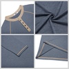 image:imageCOOFANDY Mens Henley Shirts Long Sleeve Casual Button V Neck TShirt Lightweight Fashion Pullover ShirtsHeather Dark Blue