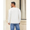 image:imageCOOFANDY Mens Henley Shirts Long Sleeve Casual Button V Neck TShirt Lightweight Fashion Pullover ShirtsWhite