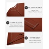 image:imageCOOFANDY Mens Henley Shirts Long Sleeve Casual Maverick Slub Henley TShirts Lightweight Basic TeeCaramel