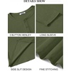 image:imageCOOFANDY Mens Henley Shirts Long Sleeve Casual Pullover Shirt Fashion Button TShirtArmy Green