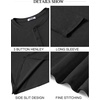 image:imageCOOFANDY Mens Henley Shirts Long Sleeve Casual Pullover Shirt Fashion Button TShirtBlack