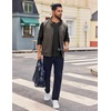 image:imageCOOFANDY Mens Henley Shirts Long Sleeve Casual Pullover Shirt Fashion Button TShirtBlack