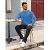 image:imageCOOFANDY Mens Henley Shirts Long Sleeve Casual Pullover Shirt Fashion Button TShirtBlue