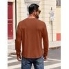 image:imageCOOFANDY Mens Henley Shirts Long Sleeve Casual Pullover Shirt Fashion Button TShirtCaramel