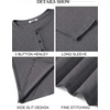 image:imageCOOFANDY Mens Henley Shirts Long Sleeve Casual Pullover Shirt Fashion Button TShirtDark Grey