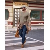 image:imageCOOFANDY Mens Henley Shirts Long Sleeve Casual Pullover Shirt Fashion Button TShirtDark Khaki