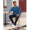 image:imageCOOFANDY Mens Henley Shirts Long Sleeve Casual Pullover Shirt Fashion Button TShirtDenim