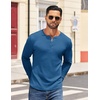 image:imageCOOFANDY Mens Henley Shirts Long Sleeve Casual Pullover Shirt Fashion Button TShirtDenim