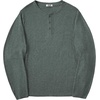 image:imageCOOFANDY Mens Henley Shirts Long Sleeve Casual Pullover Shirt Fashion Button TShirtHeather Green