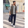 image:imageCOOFANDY Mens Henley Shirts Long Sleeve Casual Pullover Shirt Fashion Button TShirtLight Grey
