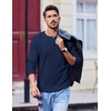 image:imageCOOFANDY Mens Henley Shirts Long Sleeve Casual Pullover Shirt Fashion Button TShirtNavy Blue