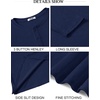 image:imageCOOFANDY Mens Henley Shirts Long Sleeve Casual Pullover Shirt Fashion Button TShirtNavy Blue