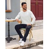 image:imageCOOFANDY Mens Henley Shirts Long Sleeve Casual Pullover Shirt Fashion Button TShirtWhite