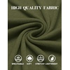 image:imageCOOFANDY Mens Henley Shirts Long Sleeve Fashion Tee Shirts Slim Fit 4 Buttons TShirts Casual Basic Pullover TopArmy Green