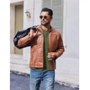 image:imageCOOFANDY Mens Henley Shirts Long Sleeve Fashion Tee Shirts Slim Fit 4 Buttons TShirts Casual Basic Pullover TopArmy Green