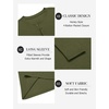 image:imageCOOFANDY Mens Henley Shirts Long Sleeve Fashion Tee Shirts Slim Fit 4 Buttons TShirts Casual Basic Pullover TopArmy Green