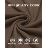 image:imageCOOFANDY Mens Henley Shirts Long Sleeve Fashion Tee Shirts Slim Fit 4 Buttons TShirts Casual Basic Pullover TopBrown