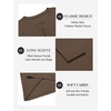 image:imageCOOFANDY Mens Henley Shirts Long Sleeve Fashion Tee Shirts Slim Fit 4 Buttons TShirts Casual Basic Pullover TopBrown