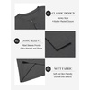 image:imageCOOFANDY Mens Henley Shirts Long Sleeve Fashion Tee Shirts Slim Fit 4 Buttons TShirts Casual Basic Pullover TopDark Grey