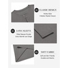 image:imageCOOFANDY Mens Henley Shirts Long Sleeve Fashion Tee Shirts Slim Fit 4 Buttons TShirts Casual Basic Pullover TopGray