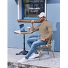 image:imageCOOFANDY Mens Henley Shirts Long Sleeve Fashion Tee Shirts Slim Fit 4 Buttons TShirts Casual Basic Pullover TopKhaki