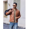 image:imageCOOFANDY Mens Henley Shirts Long Sleeve Fashion Tee Shirts Slim Fit 4 Buttons TShirts Casual Basic Pullover TopKhaki