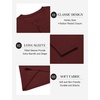 image:imageCOOFANDY Mens Henley Shirts Long Sleeve Fashion Tee Shirts Slim Fit 4 Buttons TShirts Casual Basic Pullover TopWine Red