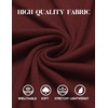 image:imageCOOFANDY Mens Henley Shirts Long Sleeve Fashion Tee Shirts Slim Fit 4 Buttons TShirts Casual Basic Pullover TopWine Red