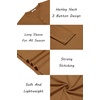 image:imageCOOFANDY Mens Henley Shirts Long Sleeve Lightweight Button TShirt Casual Basic Tee TopCaramel Brown