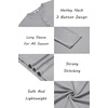 image:imageCOOFANDY Mens Henley Shirts Long Sleeve Lightweight Button TShirt Casual Basic Tee TopLight Grey