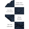 image:imageCOOFANDY Mens Henley Shirts Long Sleeve Lightweight Button TShirt Casual Basic Tee TopNavy Blue