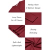 image:imageCOOFANDY Mens Henley Shirts Long Sleeve Lightweight Button TShirt Casual Basic Tee TopWine Red