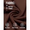 image:imageCOOFANDY Mens Knit Polo Shirts Casual Short Sleeve Button Down Shirts Crochet Classic Golf Polo Collared ShirtsBrown