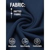 image:imageCOOFANDY Mens Knit Polo Shirts Casual Short Sleeve Button Down Shirts Crochet Classic Golf Polo Collared ShirtsNavy Blue