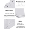 image:imageCOOFANDY Mens Knit Polo Shirts Casual Short Sleeve Button Down Shirts Crochet Classic Golf Polo Collared ShirtsWhite