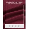 image:imageCOOFANDY Mens Knit Polo Shirts Short Sleeve Slim Fit Textured Golf Polo Shirt Casual Summer Vacation TShirtsWine Red