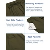 image:imageCOOFANDY Mens Linen Casual Pants Elastic Waist Drawstring Trousers Yoga Beach Summer PantsArmy Green