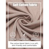 image:imageCOOFANDY Mens Long Sleeve Henley Shirts Cotton TShirts Casual Pullover Shirt Soft Stretch Basic Tees Fall TopsBeige