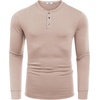image:imageCOOFANDY Mens Long Sleeve Henley Shirts Cotton TShirts Casual Pullover Shirt Soft Stretch Basic Tees Fall TopsBeige