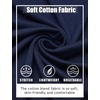 image:imageCOOFANDY Mens Long Sleeve Henley Shirts Cotton TShirts Casual Pullover Shirt Soft Stretch Basic Tees Fall TopsNavy Blue