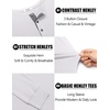 image:imageCOOFANDY Mens Long Sleeve Henley Shirts Cotton TShirts Casual Pullover Shirt Soft Stretch Basic Tees Fall TopsWhite