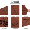 image:imageCOOFANDY Mens Long Sleeve Henley Shirts Stretch Ribbed TShirts Fashion Casual Basic TopsCaramel