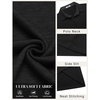 image:imageCOOFANDY Mens Long Sleeve Polo Shirts Button Casual Tee Collared Work Pullover ShirtsA Black