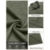 image:imageCOOFANDY Mens Long Sleeve Polo Shirts Button Casual Tee Collared Work Pullover ShirtsArmy Green