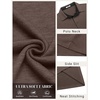image:imageCOOFANDY Mens Long Sleeve Polo Shirts Button Casual Tee Collared Work Pullover ShirtsBrown