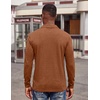 image:imageCOOFANDY Mens Long Sleeve Polo Shirts Button Casual Tee Collared Work Pullover ShirtsCaramel