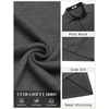 image:imageCOOFANDY Mens Long Sleeve Polo Shirts Button Casual Tee Collared Work Pullover ShirtsDark Grey